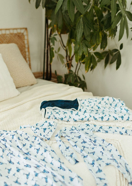 Deep Calls to Deep Whale Swaddle (47"x47")