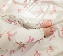 Load image into Gallery viewer, Bow Baby Bamboo Pajamas