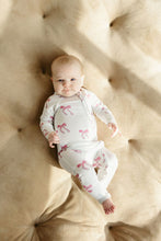 Load image into Gallery viewer, Bow Baby Bamboo Pajamas
