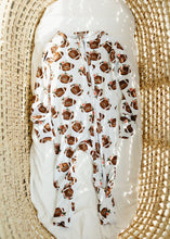 Load image into Gallery viewer, Daddy's Girl Floral Football Bamboo Pajamas
