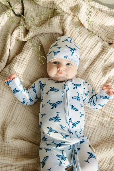 Deep Calls To Deep - Whale Bamboo Pajamas