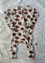 Load image into Gallery viewer, Daddy's Girl Floral Football Bamboo Pajamas