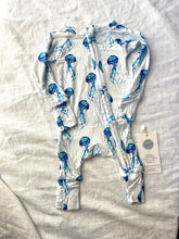 Load image into Gallery viewer, Peanut Butter And Jellyfish Bamboo Baby Pajamas
