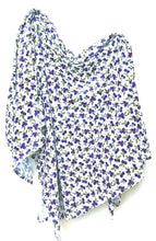 Load image into Gallery viewer, Blue "Booms" Blueberry Swaddle (47"x47") - Wonderfully Made Apparel