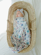 Load image into Gallery viewer, Flowers for Momma Swaddle (47"x47") - Wonderfully Made Apparel