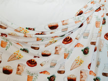 Load image into Gallery viewer, It Takes a Village - Coffee Shop Swaddle (47"x47") - Wonderfully Made Apparel