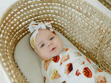 Load image into Gallery viewer, It Takes a Village - Coffee Shop Swaddle (47"x47") - Wonderfully Made Apparel