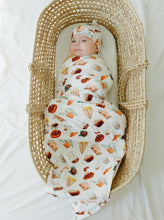 Load image into Gallery viewer, It Takes a Village - Coffee Shop Swaddle (47"x47") - Wonderfully Made Apparel