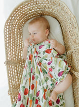 Load image into Gallery viewer, Market Day Vegetable Swaddle (47"x47") - Wonderfully Made Apparel