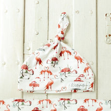 Load image into Gallery viewer, "Mingo" Flamingo Knotted Beanie Hat - Wonderfully Made Apparel