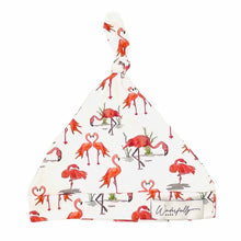 Load image into Gallery viewer, "Mingo" Flamingo Knotted Beanie Hat - Wonderfully Made Apparel