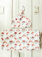 Load image into Gallery viewer, "Mingo" Flamingo Swaddle (47"x47") - Wonderfully Made Apparel