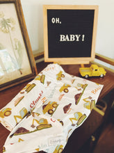 Load image into Gallery viewer, See You Later Excavator Swaddle (47"x47") - Wonderfully Made Apparel