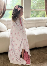 Load image into Gallery viewer, Bow Baby Three Layer Snuggle Quilt (47&quot;x47&quot;)
