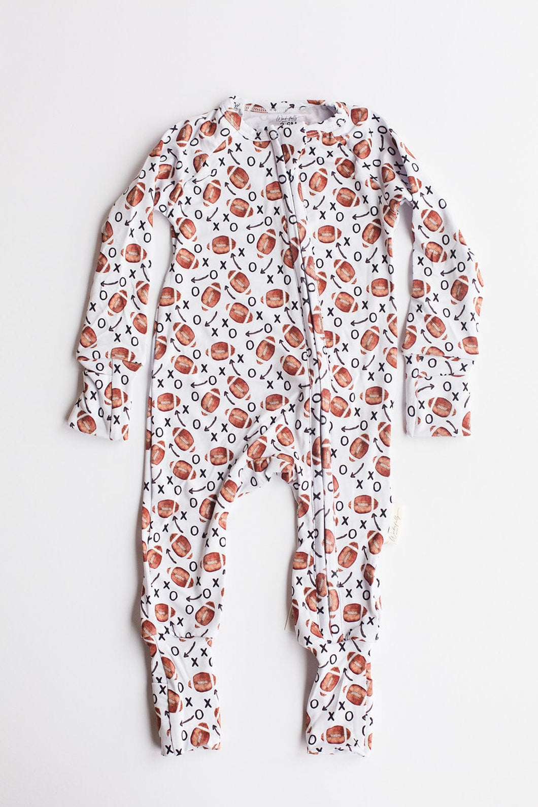 Football Guy Bamboo Baby Pajamas