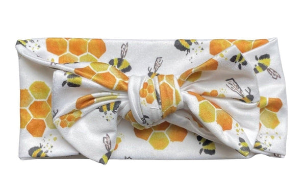 Bee My Hunny Bee Bow - Wonderfully Made Apparel