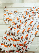 Load image into Gallery viewer, Fishing With Daddy Fly Hook Swaddle (47"x47") - Wonderfully Made Apparel
