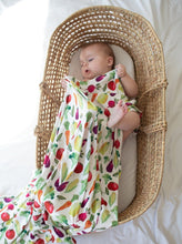 Load image into Gallery viewer, Market Day Vegetable Swaddle (47&quot;x47&quot;) - Wonderfully Made Apparel
