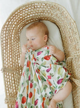 Load image into Gallery viewer, Market Day Vegetable Swaddle (47&quot;x47&quot;) - Wonderfully Made Apparel
