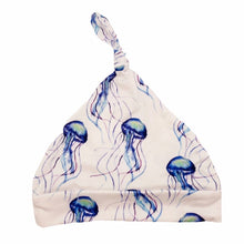 Load image into Gallery viewer, Peanut Butter &amp;... Jellyfish Knotted Beanie Hat - Wonderfully Made Apparel
