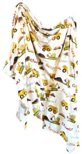 Load image into Gallery viewer, See You Later Excavator Swaddle (47&quot;x47&quot;) - Wonderfully Made Apparel
